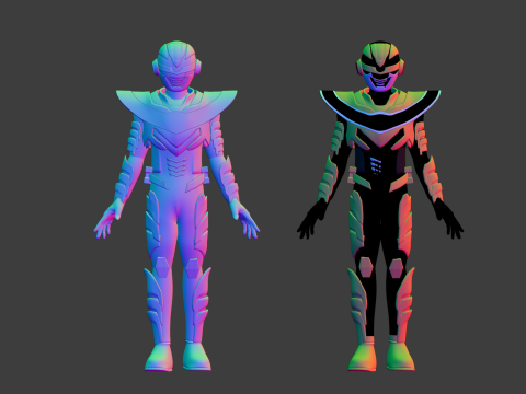 Space Sheriff Gavan Luminous - Project RED 3D Model