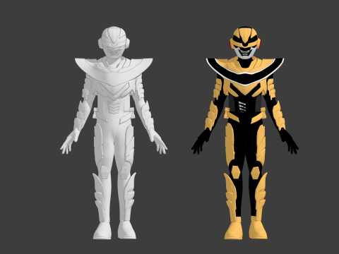 Space Sheriff Gavan Luminous - Project RED 3D Model