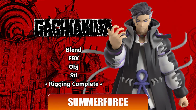 Tifón Zodyl - Gachiakuta Modelo 3D .c4d .max .obj .3ds .fbx .stl .blend