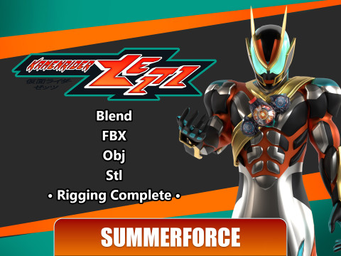 Kamen Rider Zeztz - Catastrom 3D Model