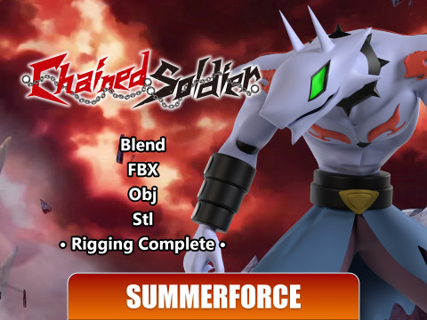 Yuuki Wakura - Chained Soldier 3D Model