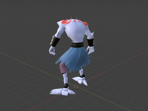 Yuuki Wakura - Chained Soldier 3D Model