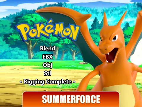 Charizard - Pokemon 3D Model
