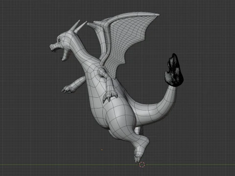 리자몽 - 포켓몬 3D 모델