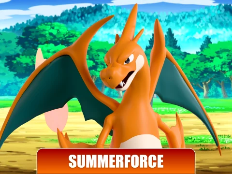 Mega Charizard Y - Pokemon 3D Model