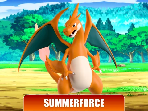 Mega Charizard Y - Pokemon 3D Model