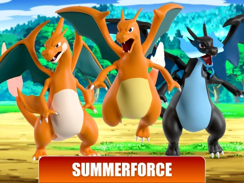 Mega Charizard Y - Pokemon 3D Model