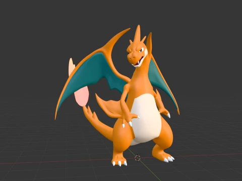 Mega Charizard Y - Pokemon 3D Model