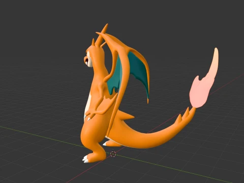 Mega Charizard Y - Pokemon 3D Model