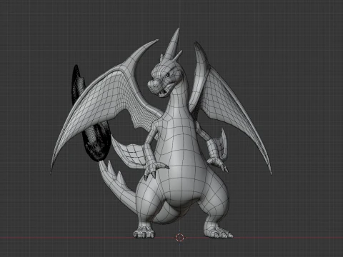 Mega Charizard Y - Pokemon 3D Model