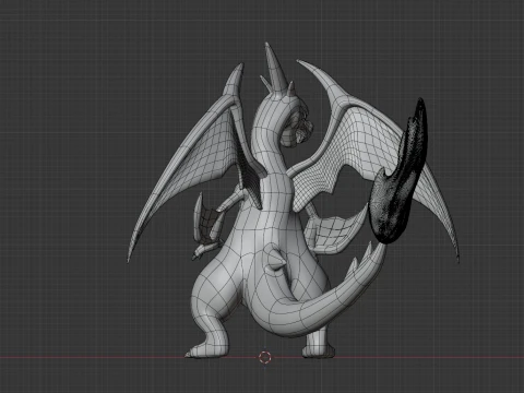 Mega Charizard Y - Pokemon 3D Model