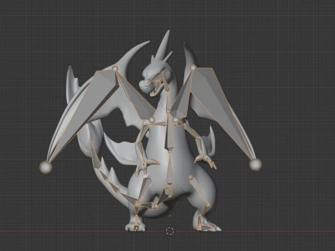 Mega Charizard Y - Pokemon 3D Model