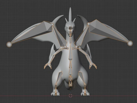 Mega Charizard Y - Pokemon 3D Model