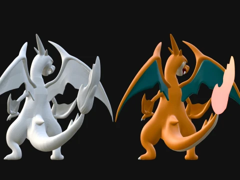 Mega Charizard Y - Pokemon 3D Model
