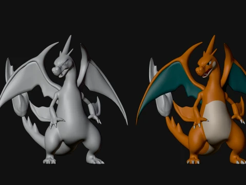 Mega Charizard Y - Pokemon 3D Model