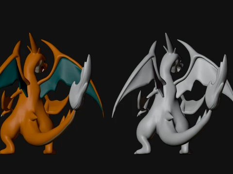 Mega Charizard Y - Pokemon 3D Model