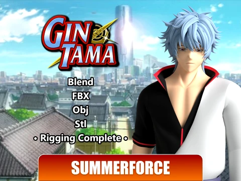 Gintoki Sakata - Gintama 3D Model