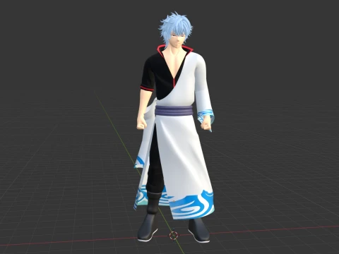 Gintoki Sakata - Gintama 3D Model
