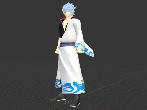 Gintoki Sakata - Gintama 3D Model