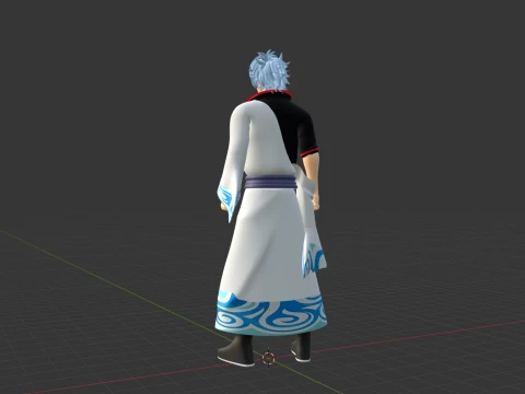 Gintoki Sakata - Gintama 3D Model