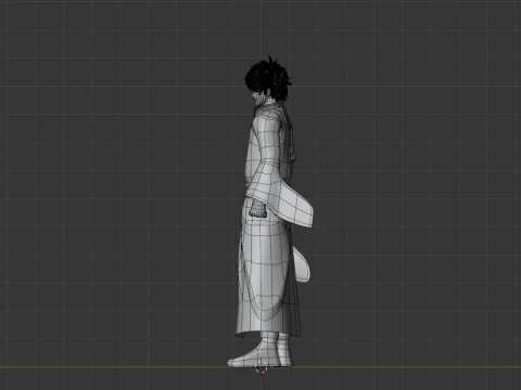 Gintoki Sakata - Gintama 3D Model