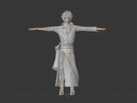Gintoki Sakata - Gintama 3D Model