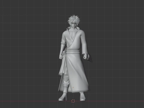 Gintoki Sakata - Gintama 3D Model