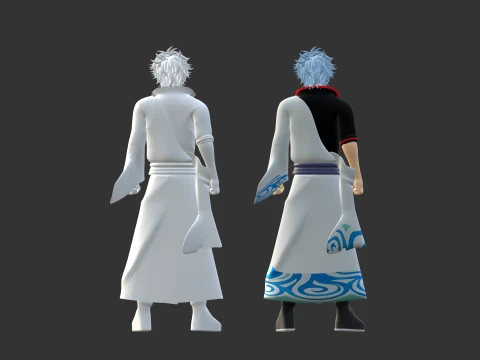 Gintoki Sakata - Gintama 3D Model