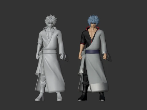 Gintoki Sakata - Gintama 3D Model
