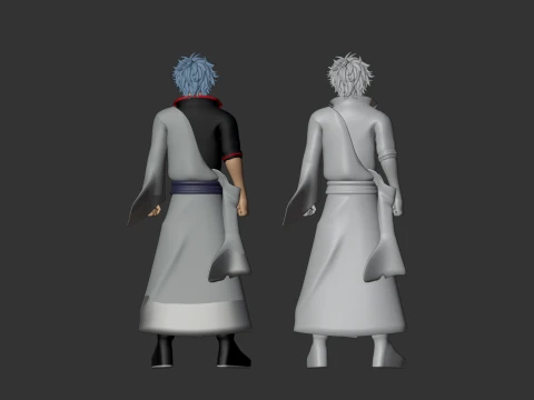 Gintoki Sakata - Gintama 3D Model