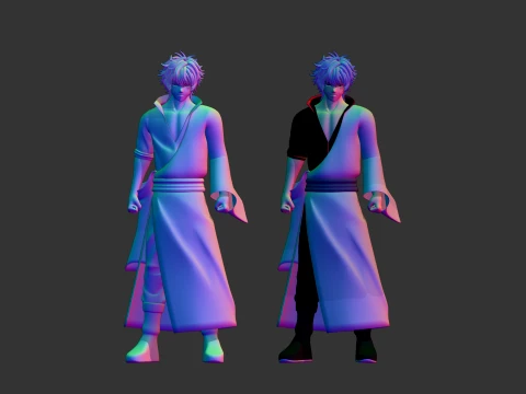 Gintoki Sakata - Gintama 3D Model