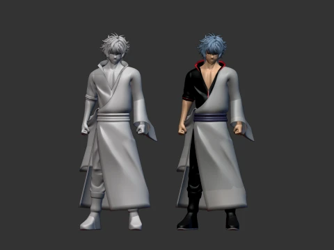 Gintoki Sakata - Gintama 3D Model