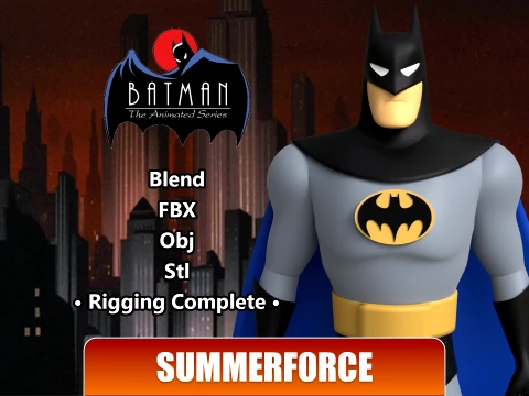 Batman 1992 - DC Animated Universe 3D Model