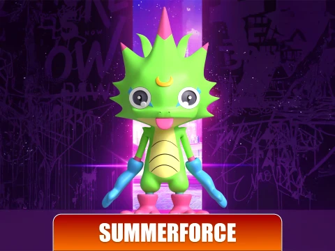 Gekkomon - Digimon Beatbreak 3D Model