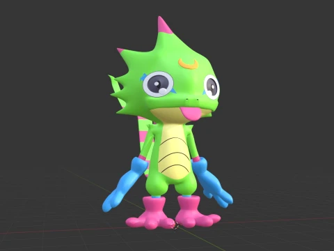 Gekkomon - Digimon Beatbreak 3D Model