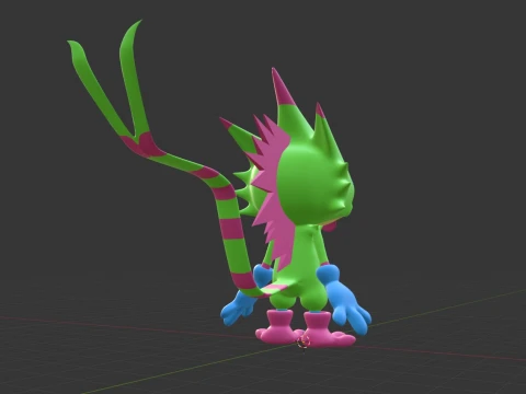Gekkomon - Digimon Beatbreak 3D Model