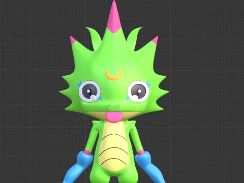 Gekkomon - Digimon Beatbreak 3D Model
