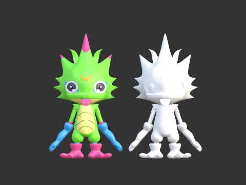 Gekkomon - Digimon Beatbreak 3D Model