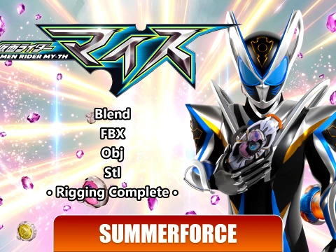 Kamen Rider My-Th - Kamen Rider Modelo 3D