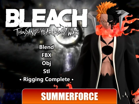 Blood Chain Ichigo - Bleach TYBW 3D Model
