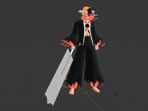 Blood Chain Ichigo - Bleach TYBW 3D Model