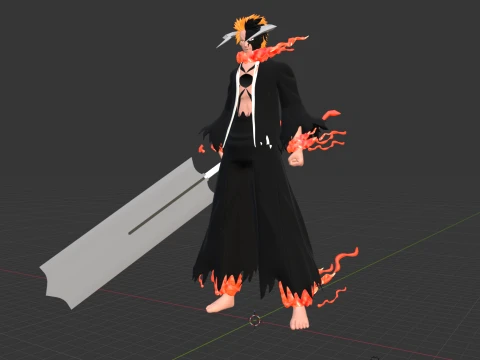 Blood Chain Ichigo - Bleach TYBW 3D Model