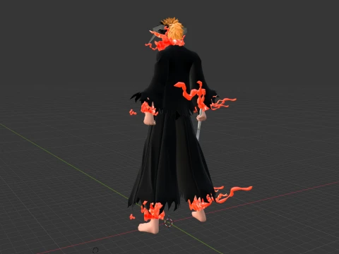 Blood Chain Ichigo - Bleach TYBW 3D Model