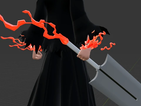 Blood Chain Ichigo - Bleach TYBW 3D Model