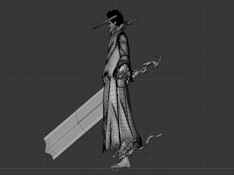 Blood Chain Ichigo - Bleach TYBW 3D Model