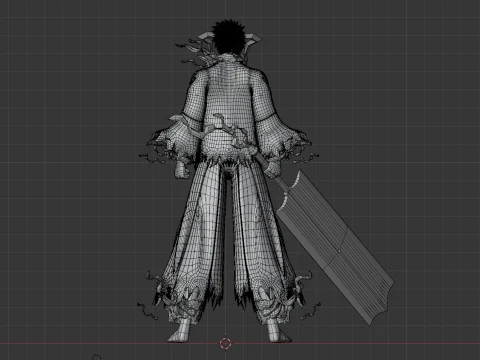 Blood Chain Ichigo - Bleach TYBW 3D Model