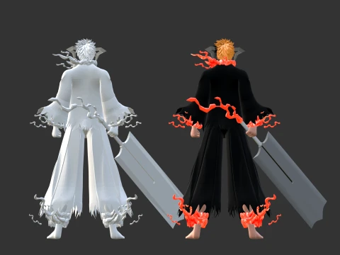 Blood Chain Ichigo - Bleach TYBW 3D Model