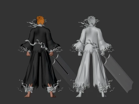 Blood Chain Ichigo - Bleach TYBW 3D Model