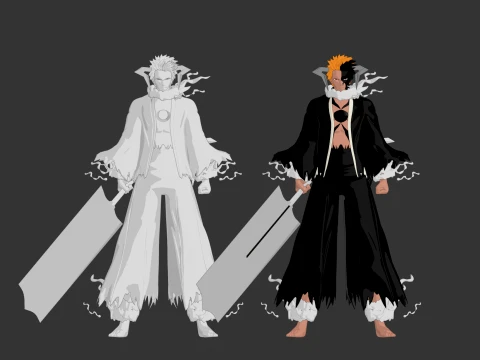 Blood Chain Ichigo - Bleach TYBW 3D Model