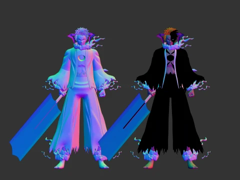 Blood Chain Ichigo - Bleach TYBW 3D Model